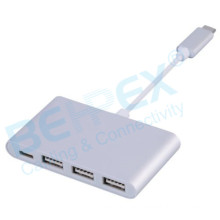 Type C USB-C 4 Ports Hub USB 2.0 Adapter